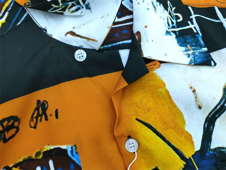 Camicia casual uomo basquiat heaven tokyo a maniche lunghe_voghion.com