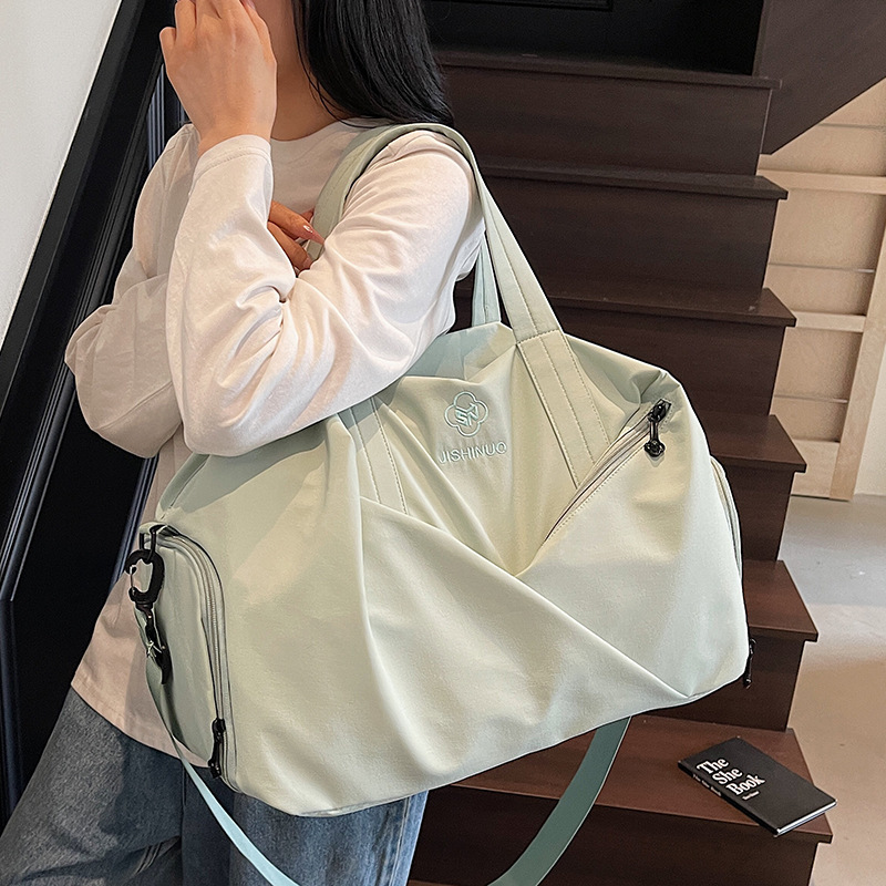 运动游泳健身包女干湿分离游泳包短途旅行包轻便收纳大容量行李袋|undefined