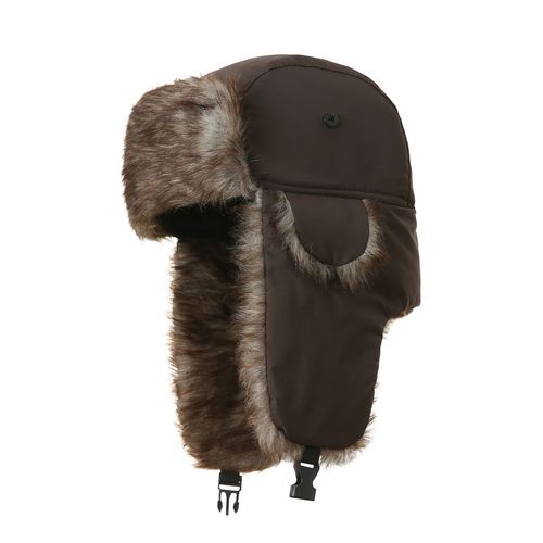 Winter hat polyester velvet Lei Feng hat warm cotton hat cotton fabric waterproof hunter ear warm windproof anti-cold pilot hat