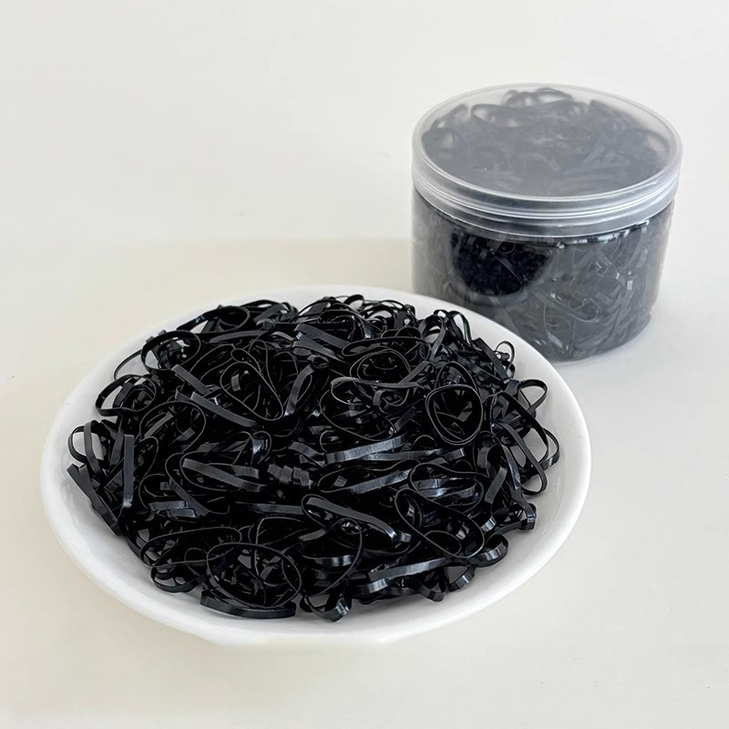 Anchamiento y espesamiento de la banda de goma para fortalecer la cuerda de la cabeza una vez atada cubierta de cuero para el cabello anillo para el cabello latas para la mujer al por mayor