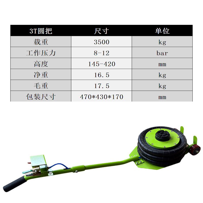 3トンインフレータブル 0kg タイプ エアプレッシャー クイックリフト エアバッグ 0kg タイプ 5T 空気圧 0kg タイプ エアバッグ 横型|undefined