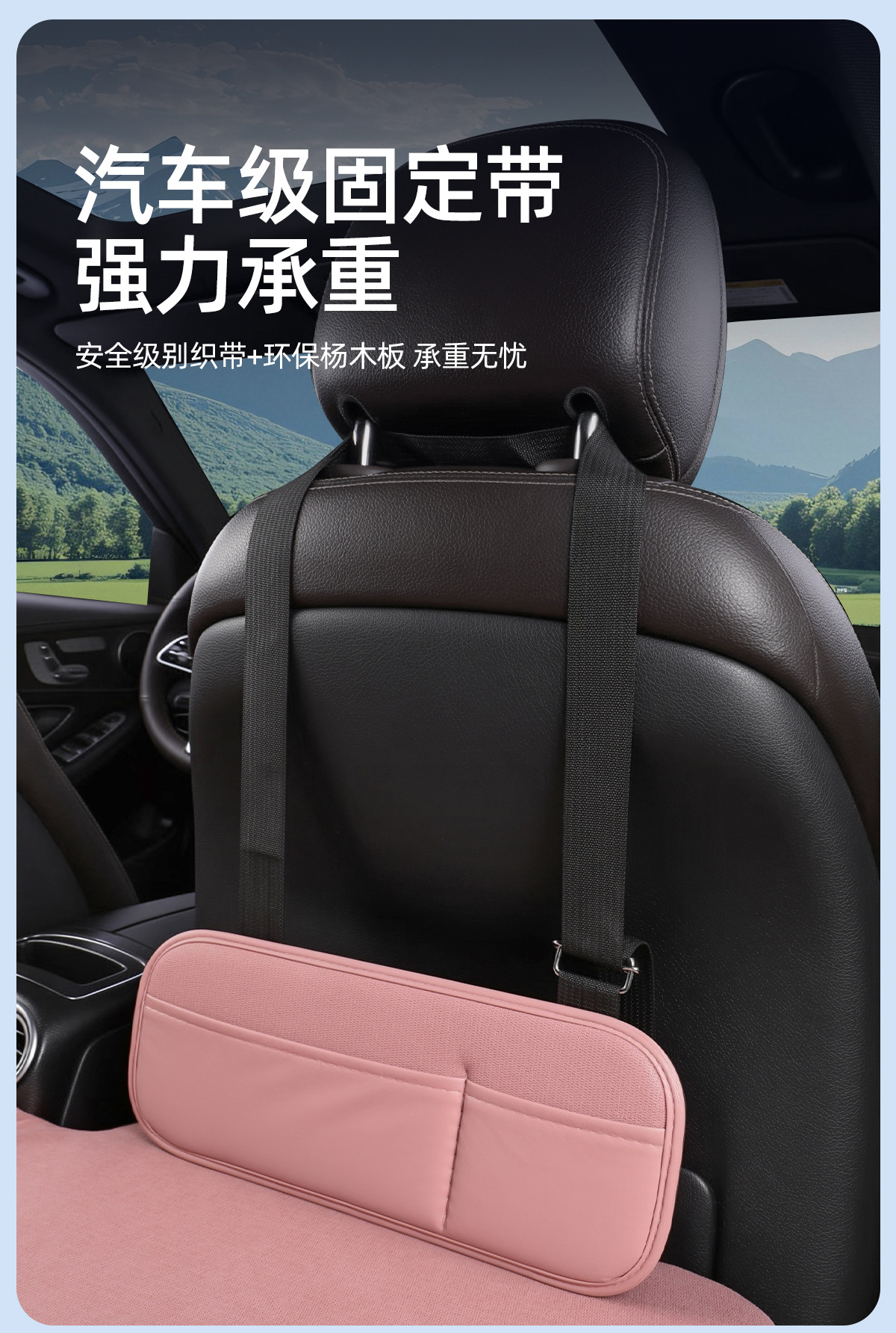 Double-Sided Folding Car Bed, No Inflation Needed, Universal Rear Seat Sleeping Pad, Portable for Self-Driving Camping and Long-Distance Car Travel