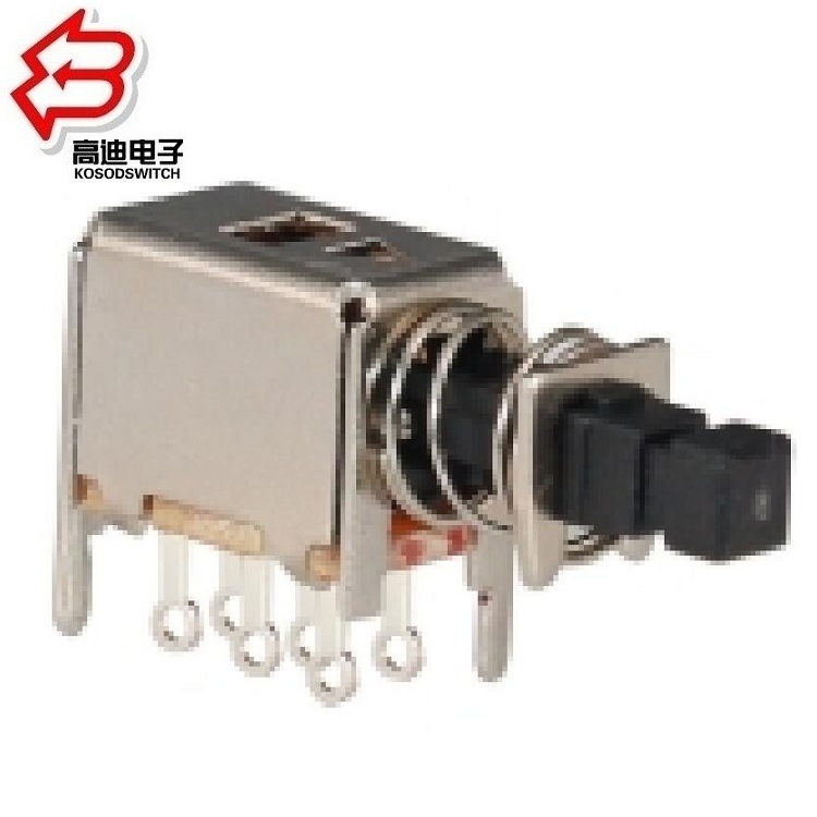 电子仪器直键开关 侧按小型自锁开关6脚  迷你按键开关常开 常闭