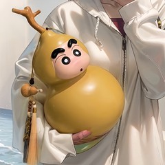 新しいクレヨンしんちゃんかわいいひょうたんしんちゃん男の子と女の子トレンディなフィギュア家の装飾デスクトップ装飾品ギフト