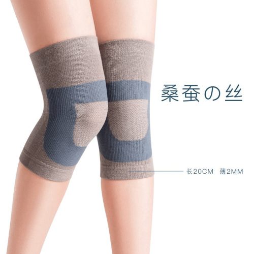 Japanese silk velvet knee warmers for spring and summer, air-conditioned room thin warm leg warmers for indoor dancing and yoga, lined short warm-up leggings