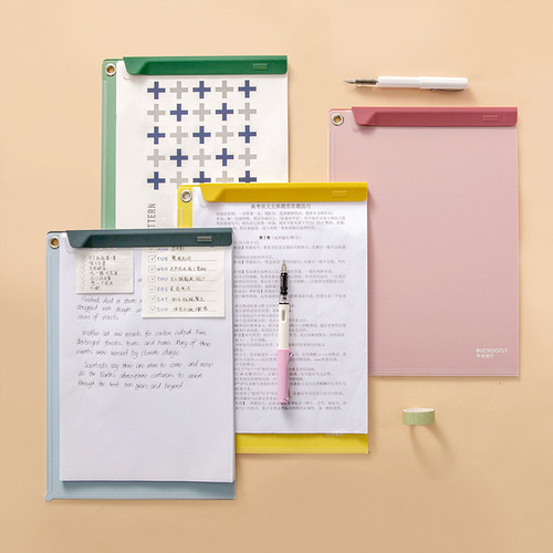 Multifunctional folder A4 board folder writing pad file folder student test paper storage folder