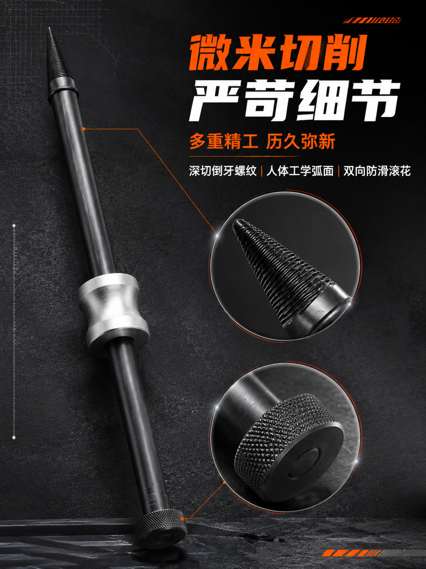 Diesel engine fuel injector seal removal tool, fuel injector seal removal tool, total length 35cm