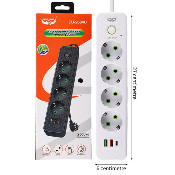 German Standard Socket Strip USB Terminal Board European Standard Conversion Plug Russia Europe South Korea Thailand Bali