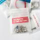 English 925 silver anti-oxidation sealed bag in stock jewelry necklace ring storage bag frosted small size self-sealing bag