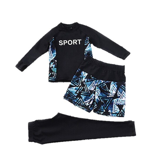 Children's swimsuit, unisex long-sleeve sun protection quick-dry swimming set, for girls and babies, diving suit, parent-child surfing suit