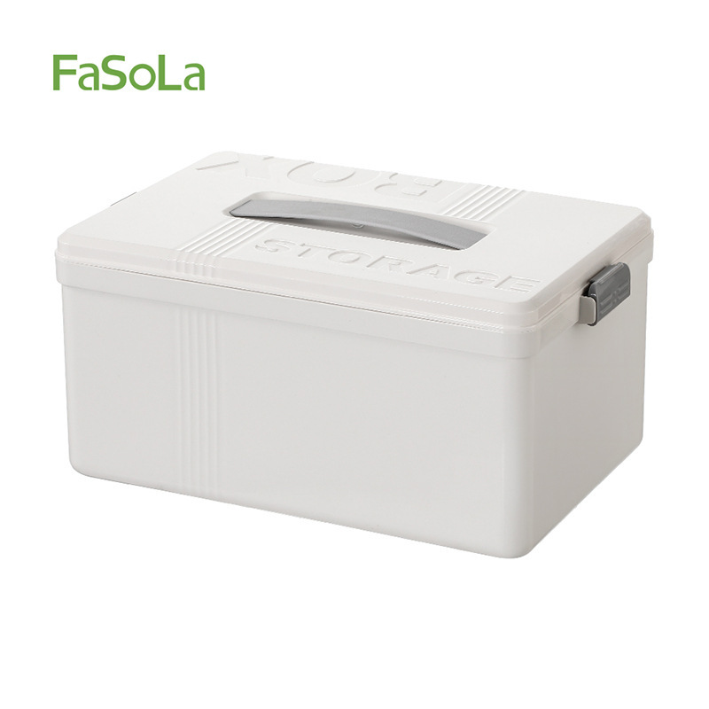 FaSoLa医药箱家用药物大容量收纳盒分层分类储物医疗药品收纳箱|undefined