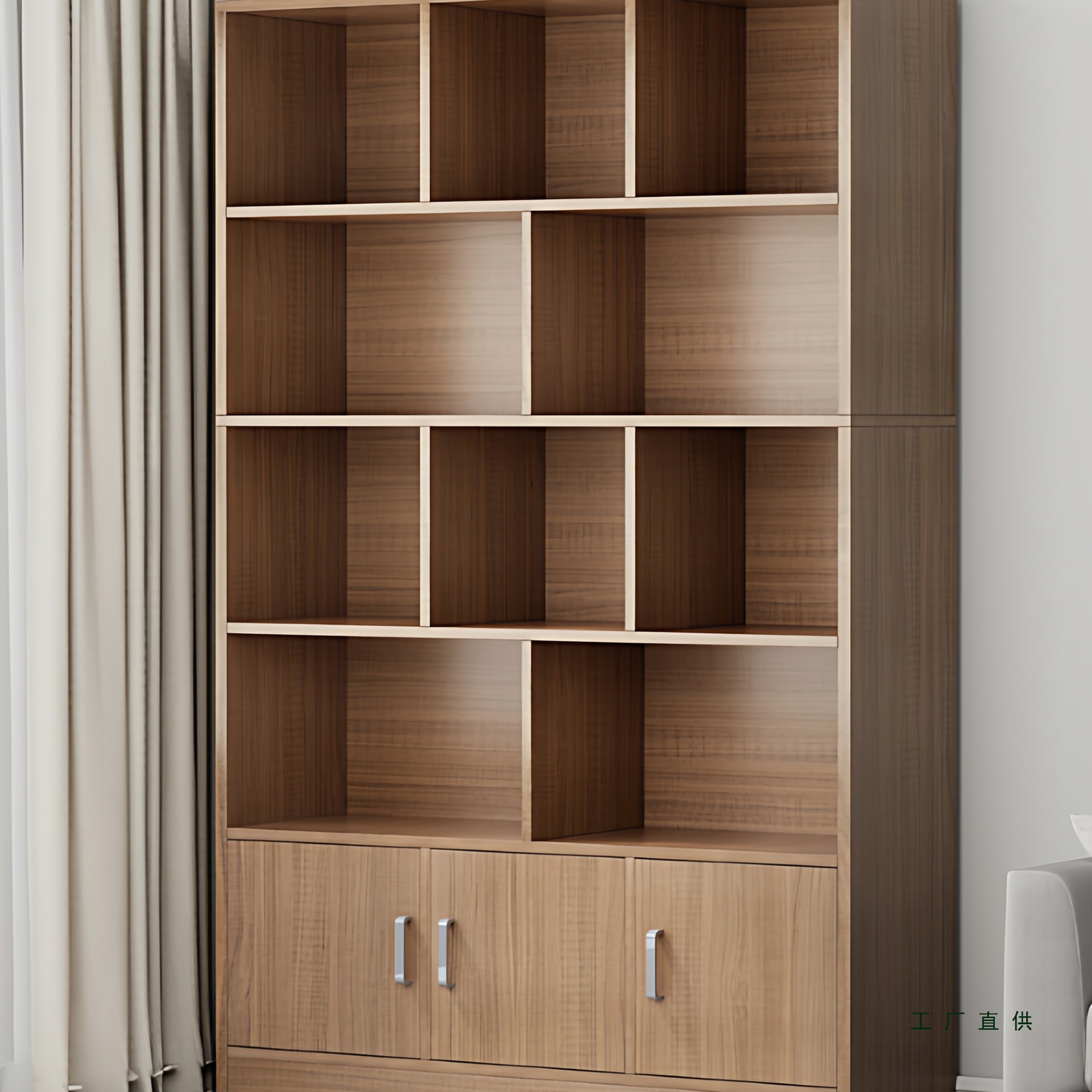 Bookshelf Floor-Standing Storage Rack Living Room Home Wall Storage Cabinet Storage Cabinet Office File Cabinet Simple Bookcase