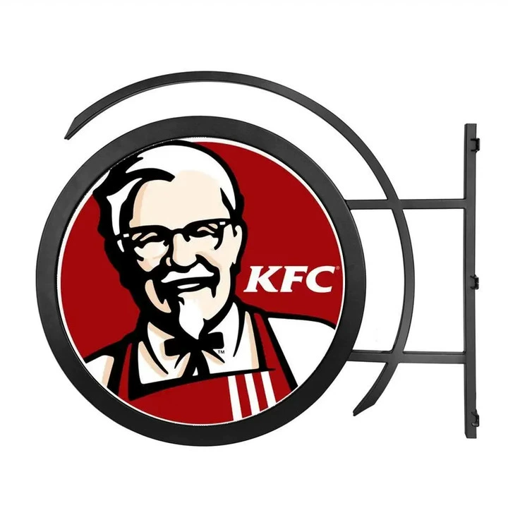 Световой короб для вывески KFC, наружный, водонепроницаемый и влагозащищенный, светодиодный, вращающийся, акриловый, неоновый, с возможностью индивидуального оформления Dengxiang