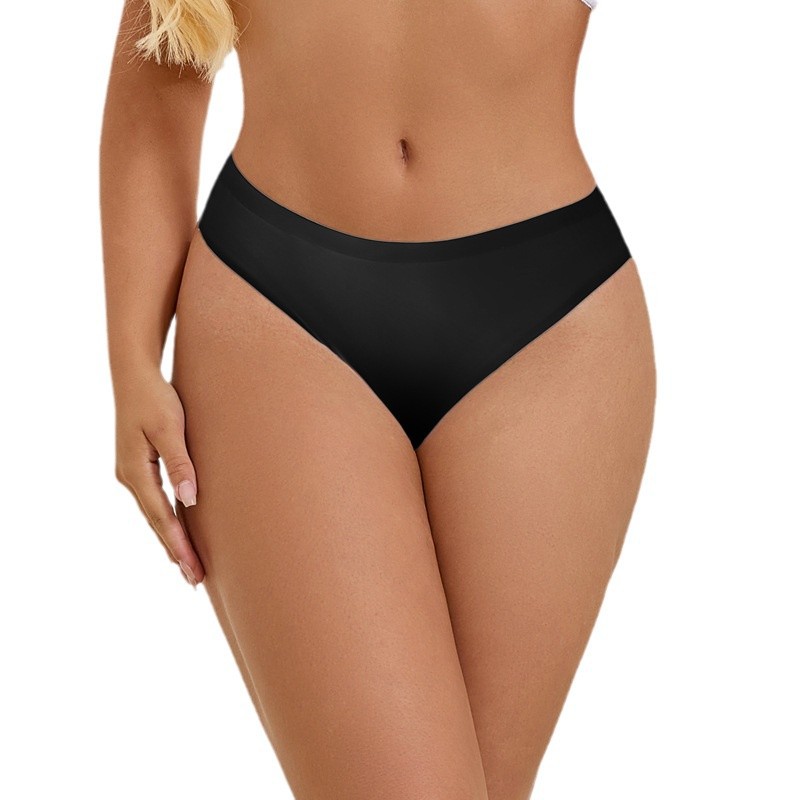 2024 Amazon nueva ropa interior sin marca de mujer cintura media de una pieza antibacteriana entrepierna transfronterial