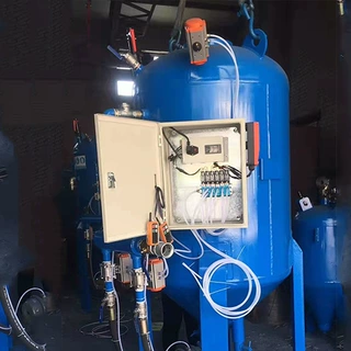 奥莱移动式高压喷砂机油罐除锈喷砂机钢结构除锈移动喷砂机