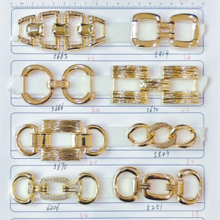 Carefully Selected Cross-Border High-Heeled Shoes, Metal Shoe Charms, DIY Shoe Buckles, Shoe Decorations, Shoe Flower Buckles, Gold Accessories, Wholesale Chain Clasps