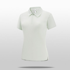 レディース夏poloシャツハーフジッパー折り襟半袖tシャツアウトドアスポーツランニング速乾衣アイスチャンピオンビーズ
