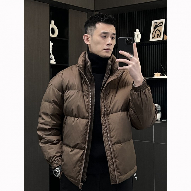 Velvet demi-season knitted fashionable short trend down jacket for…
