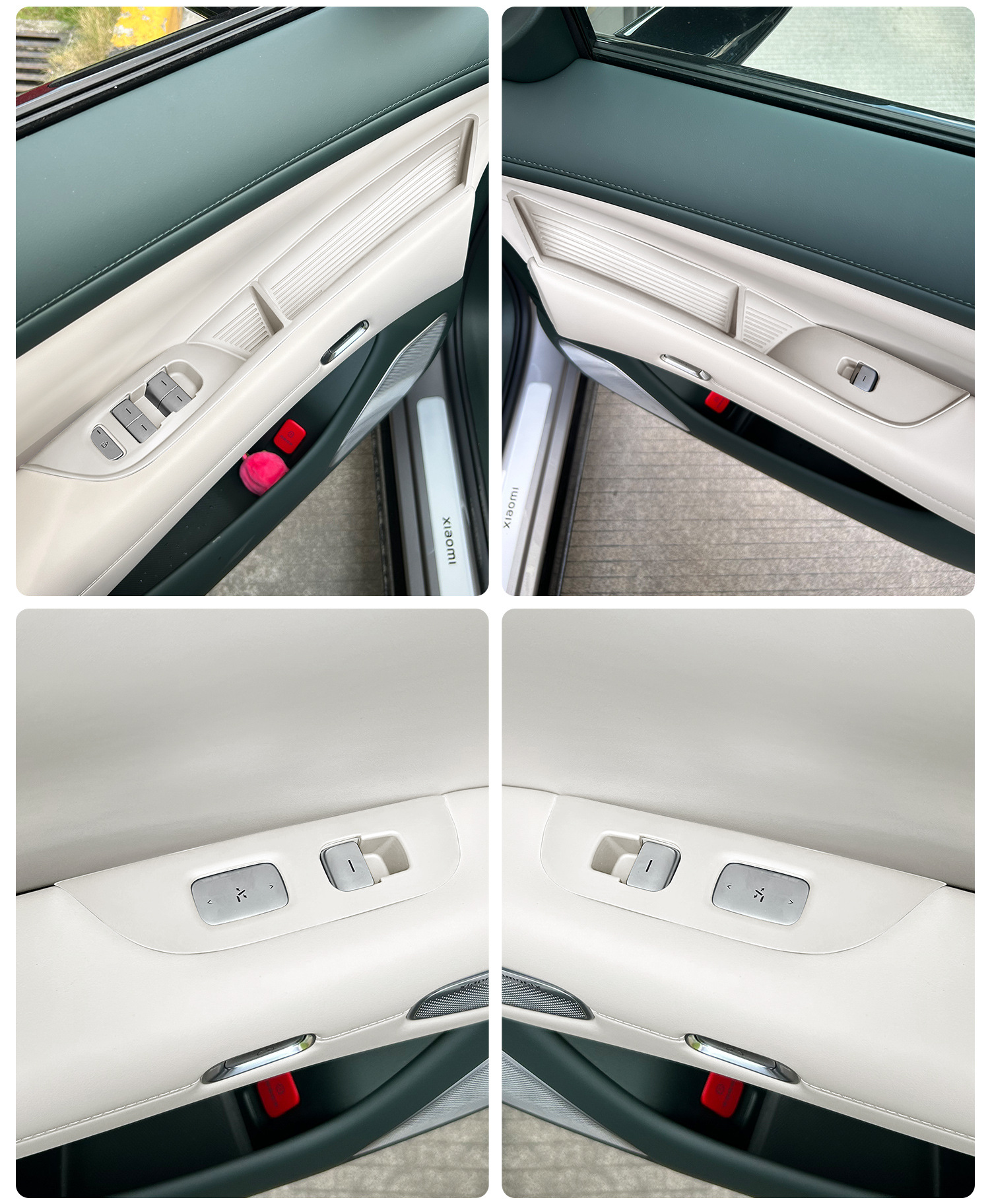 Suitable for Xiaomi Yu7 Door Window Lift Button Patch Anti-Slip Protective Panel Sticker Car Interior Storage Supplies