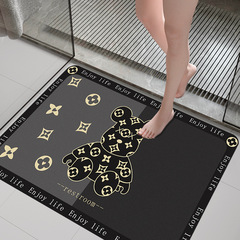 硅藻泥吸水地墊衛生間腳墊子廁所浴室浴缸進門口防滑地毯家用衛浴