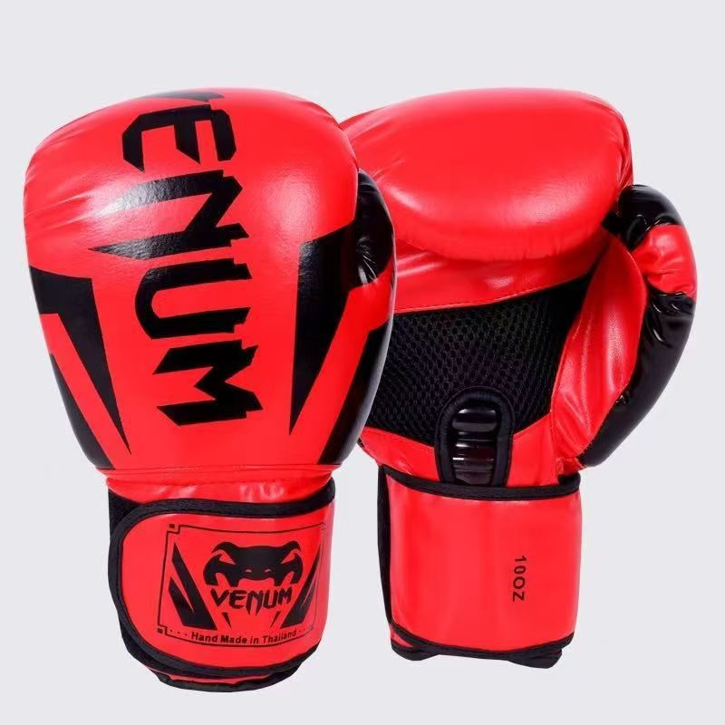 Guantes de boxeo niños adultos guantes de boxeo taekwondo gimnasio ejercicio dedo completo lucha Sanda al por mayor cualquier logotipo