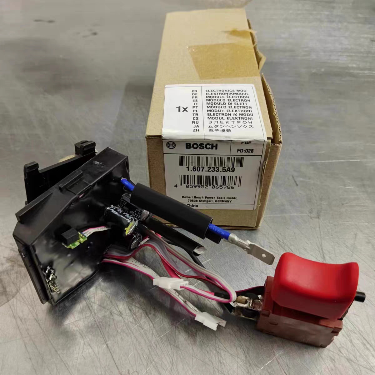 博世电动螺丝刀电子模数开关GSR18V-EC无刷电钻起子机原装配件