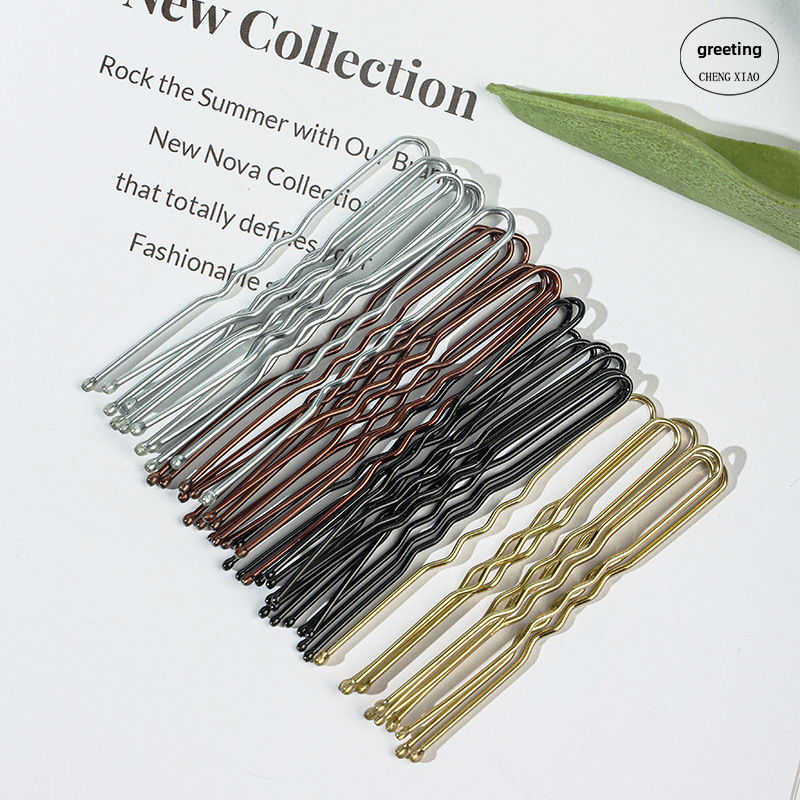 U-clip hairpin factory wholesale bridal hair accessories headdress jewelry studio dance hair clip hairpin U-clip_voghion.com