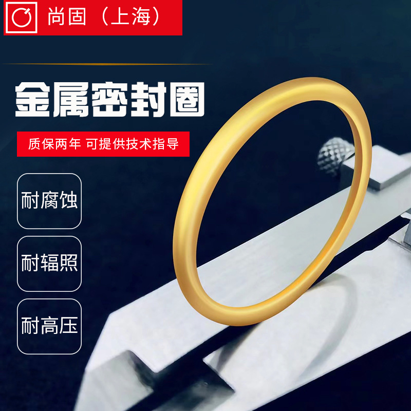 厂家供应耐辐照耐高低温耐腐蚀空心O型圈耐高压镀银金属密封圈