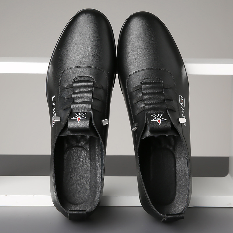 New Men's Breathable Korean Casual Shoes With Soft Sole And Soft Surface, Versatile Anti Slip White Shoes_vogvips.com