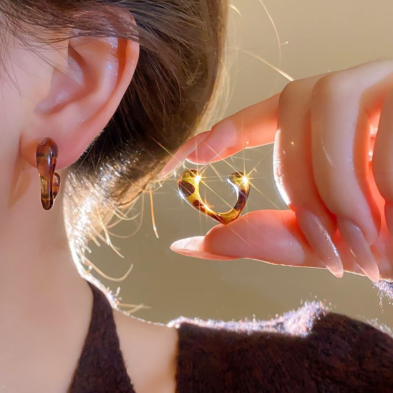 Pendientes de suministro de mercado nocturno de agujas de plata Pendientes de moda coreana en vivo Pendientes de estilo caliente Pendientes de lujo ligero Mujeres de alta gama