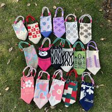 跨境直发编织水桶包时尚发财包大容量手拎包日常通勤针织手提袋包