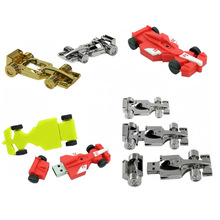 F1金属赛车批发USB flash drive 软胶卡通8G雪糕u盘128G大容量U盘