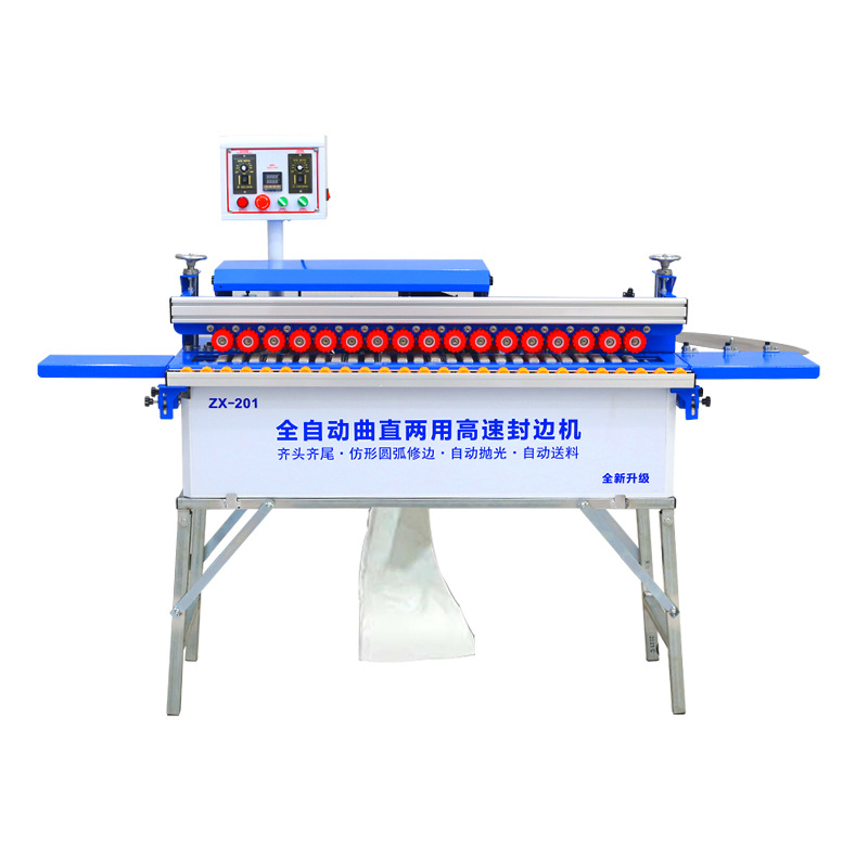 Máquina automática de bandas de borde Dongwei para carpintería, mejoras para el hogar, pequeña máquina de corte y sellado automático especial, artefacto