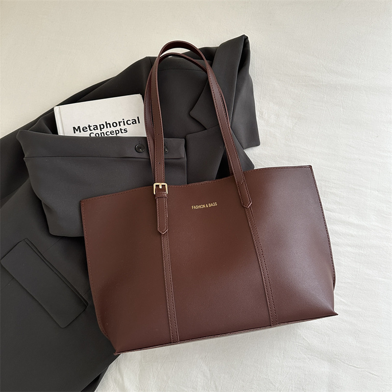 Bolso grande para mujer 2024 invierno nuevo estilo coreano de moda simple de gran capacidad Tott bolso casual estilo occidental bolso de hombro