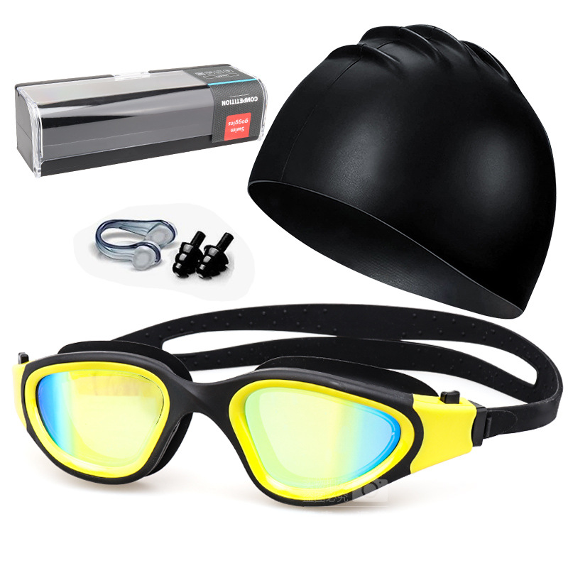 검은 색과 노란색 다채로운 세트