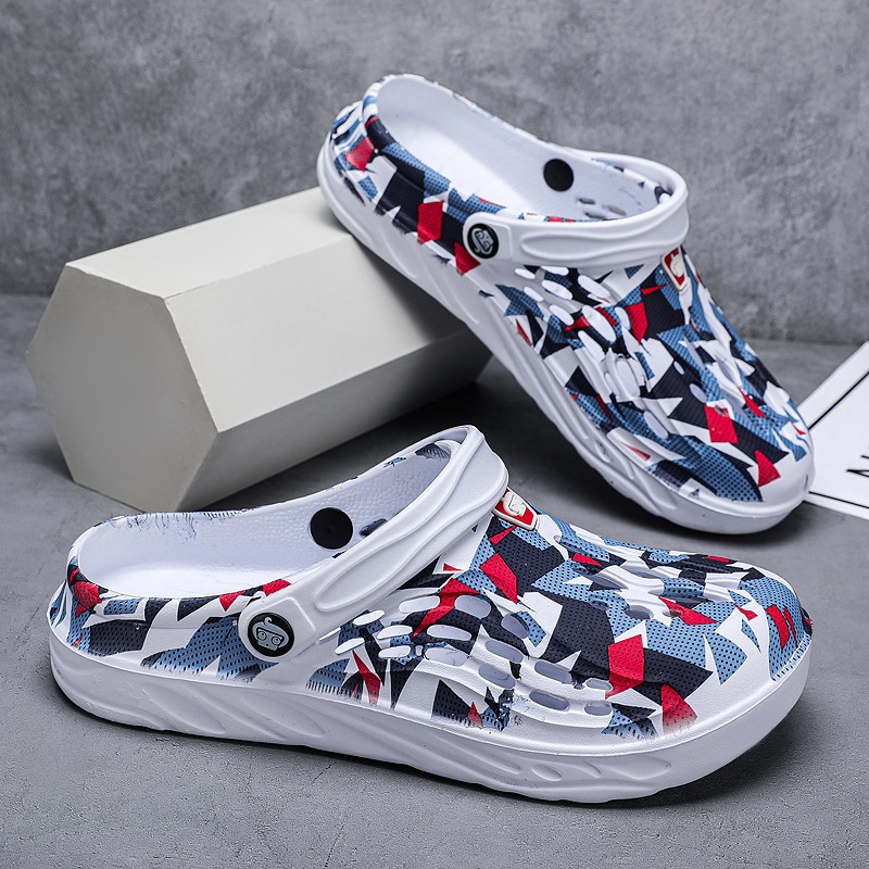 Dongdong zapatos para hombres de comercio exterior de verano tamaño grande zapatos ligeros dos zapatos de playa de moda zapatillas de cabeza