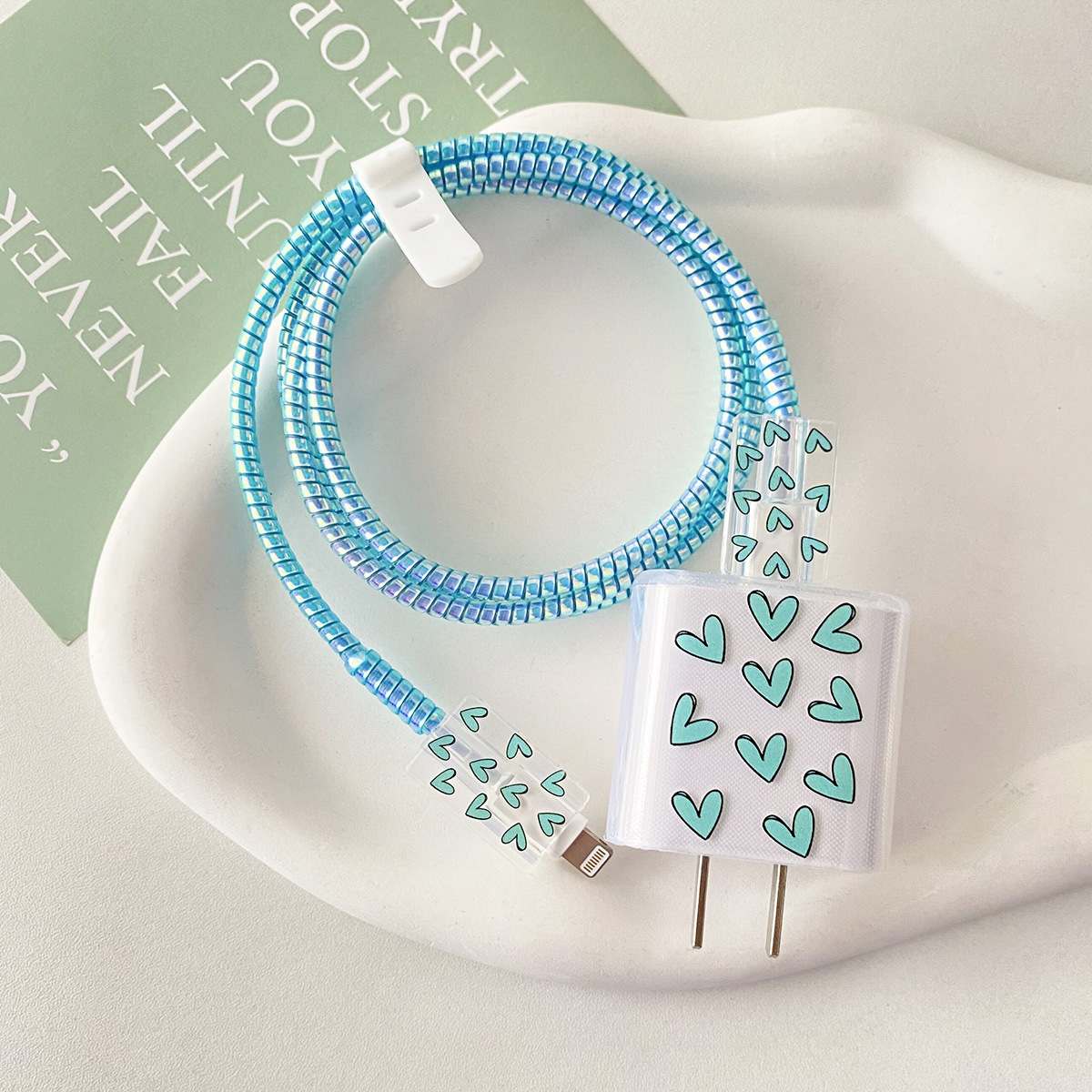 삼성 25w-Multiple Blue Love 카드 [블랙 보더]-헤드 커버 라인 커버 2 1 m 레이저 스카이 블루 로프