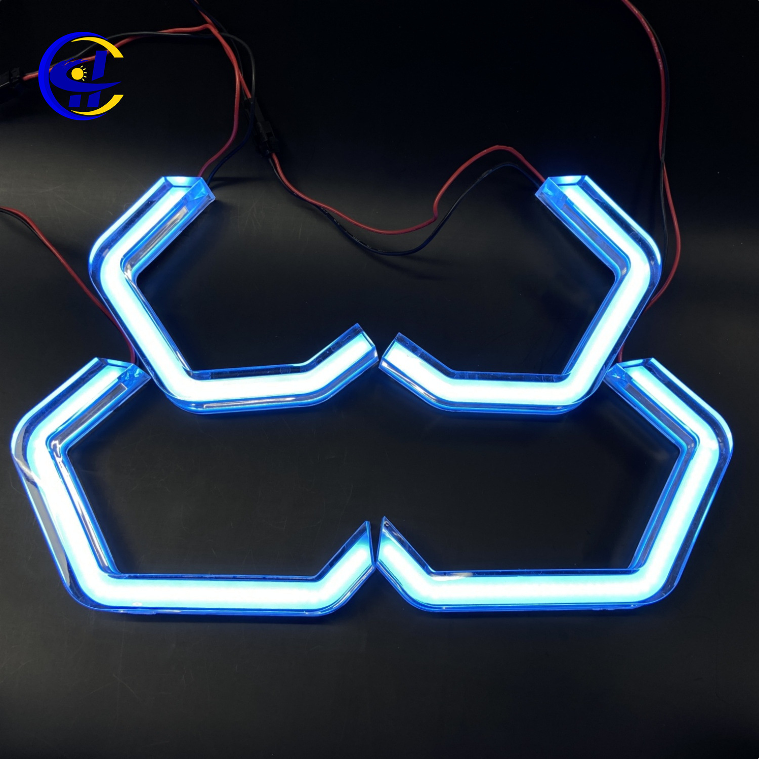Suitable for E90 E92 M3 M4 car daytime running light LED angel eyes ice blue crystal angel eyes