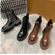 马丁靴女加厚雪地靴2025秋冬新款烟筒靴防滑洋气切尔西短靴