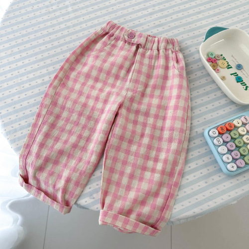 2024 Spring New Girls' Cartoon Short-Sleeve T-Shirt Cute Cartoon Print Summer Short-Sleeve Top Striped Pants Set