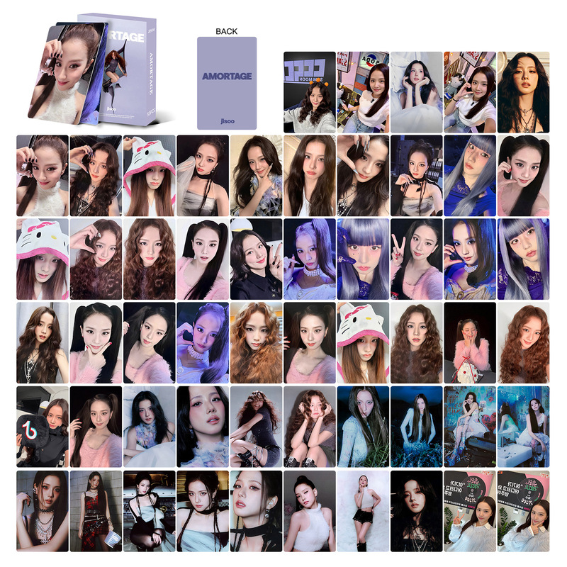 55 Jisoo First Mini Album AMORTAGE LOMO card Kim Ji-soo BLACKPINK Cards