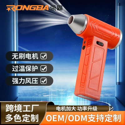 Rongba Violent Turbo Fan Car Vacuum Cleaner for Home and Car Use, Suction and Blowing Integrated Mini Portable Handheld Blower