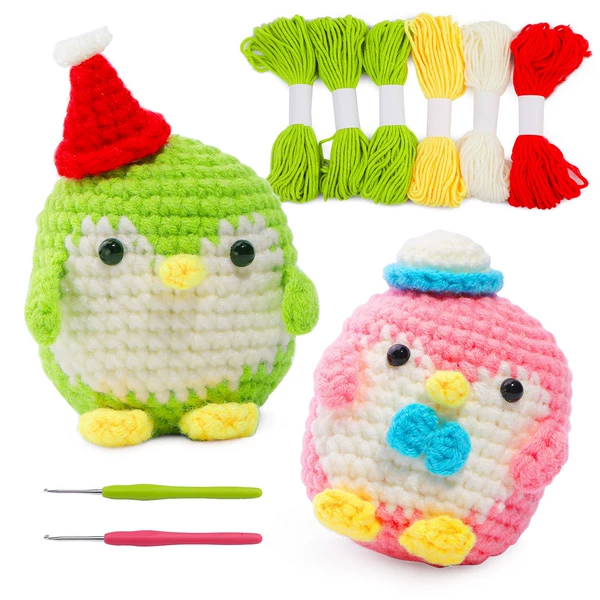 Four-colored Penguin-2 combinations of green powder