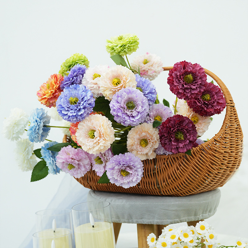 5-Stem Multi-Layered Peony Artificial Flowers in Oil Painting Style for Wedding Hall Decoration, Artificial Silk Flowers for Living Room Decoration 5-Stem Multi-Layered Peony Artificial Flowers in Oil Painting Style for Wedding Hall Decoration, Artificial Silk Flowers for Living Room Decoration