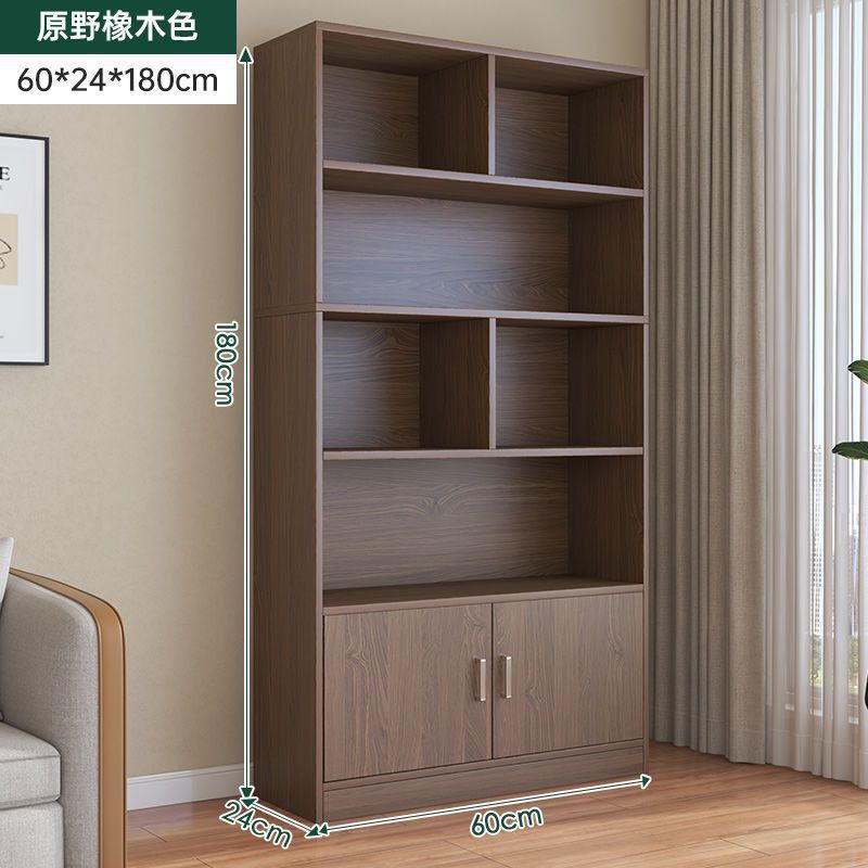 Bookshelf Rack Floor-Standing Home Storage Cabinet Living Room Bedroom Wall Storage Cabinet Book Cabinet Integrated Whole Wall Bookcase