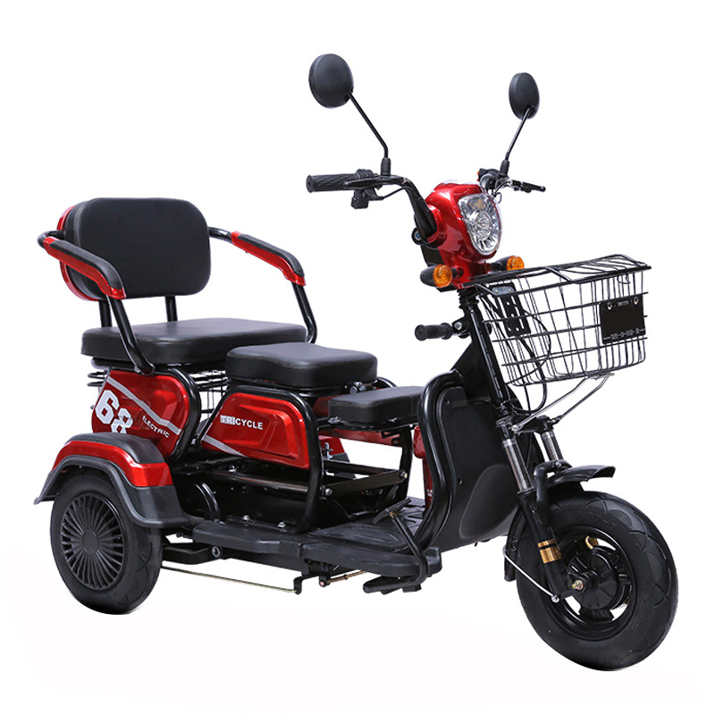 Dingzhi Electric Scooter Comfortable Seat Customizable Configuration Electric Tricycle (Auto Parts and Accessories) - 600w-bare-car