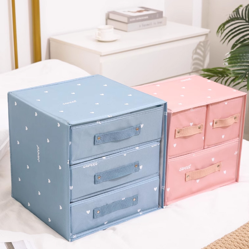 New Drawer Type Clothes Storage Box Storage Household Basket Box Storage Box Fabric Wardrobe Finishing Box Clothes Large Box