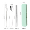 Handheld tableware stainless steel, set, spoon, fork, chopsticks, Birthday gift, 3 piece set