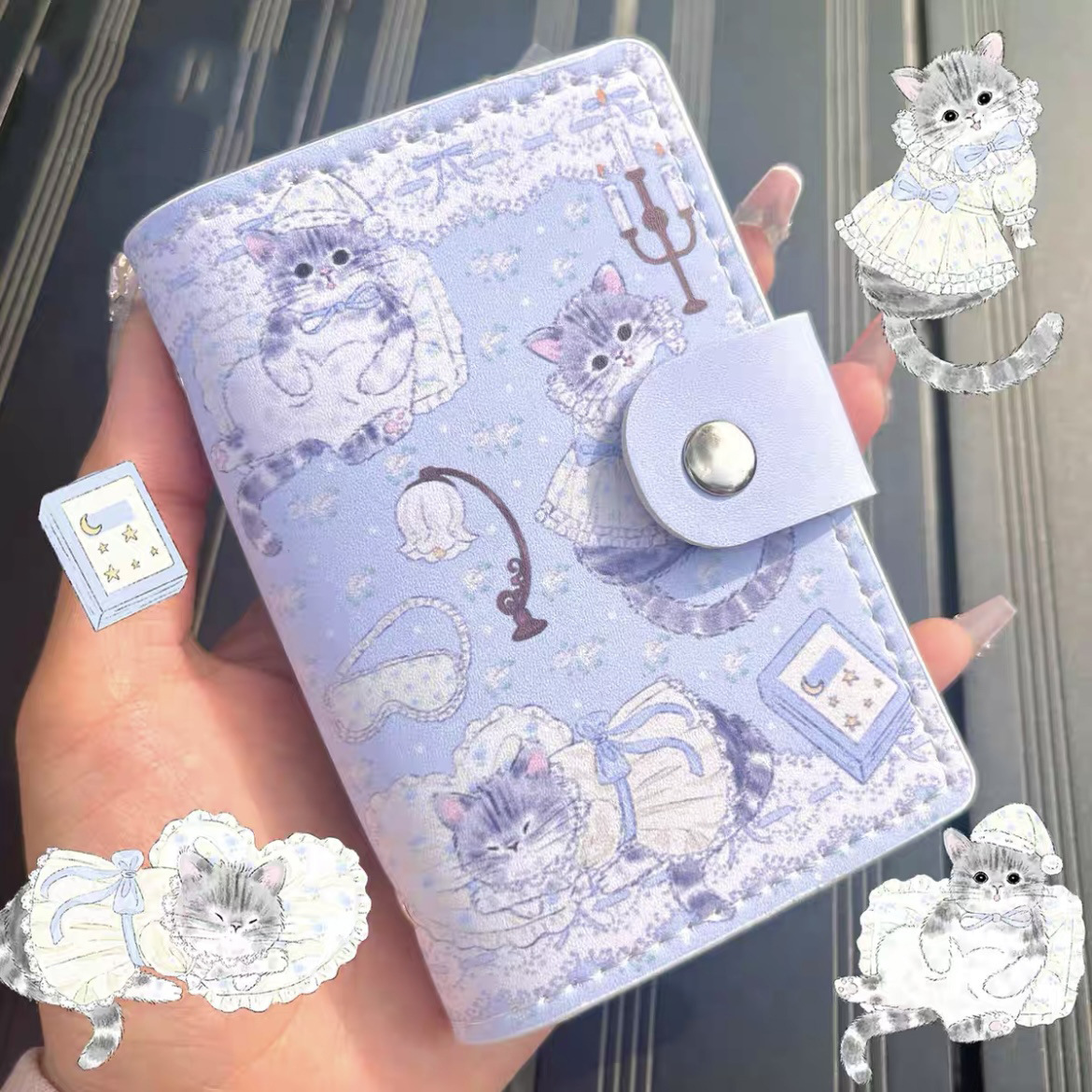 Bolsa de tarjetas para mujeres compacta multi-tarjeta de gran capacidad licencia de conducir licencia de conducir personalidad encantadora bolsa de cambio bolsa al por mayor