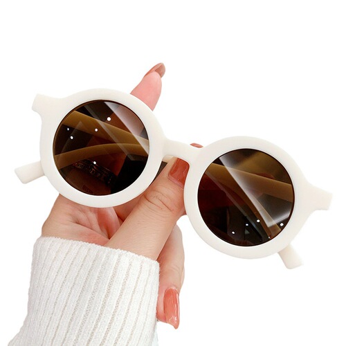 Korean Version New Fashion Cute Baby UV Protection Sunglasses Children's Glasses for Boys and Girls Round Frame Kids Sunglasses